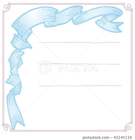 中世紀歐比緞帶設計經典古董別緻背景材料浪漫 43145119