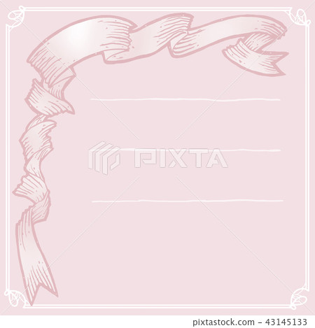 中世紀歐比緞帶設計經典古董別緻背景材料浪漫 43145133