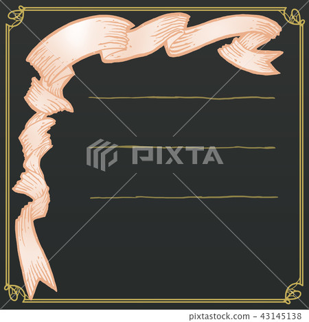 中世紀歐比緞帶設計經典古董別緻背景材料浪漫 43145138