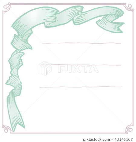 中世紀歐比緞帶設計經典古董別緻背景材料浪漫 43145167