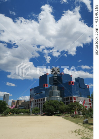 Osaka Ogimachi Park summer daytime distant view 43146168