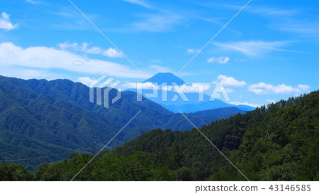 從柳澤山腳下看到的富士山 43146585