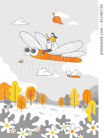 Autumn drawing illustration 43146738