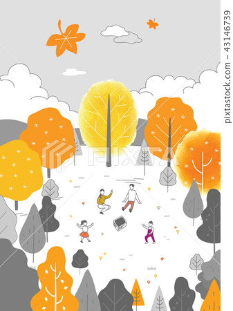Autumn drawing illustration 43146739