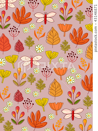 Autumn Glyph Illustration Autumn Glyph Illustration 43146871