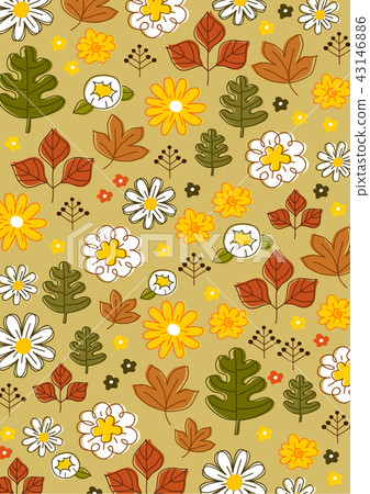 Autumn Glyph Illustration 43146886