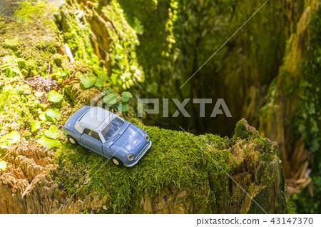 Earth and car eco car clean energy 43147370