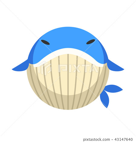 Whale flat illustration 43147640