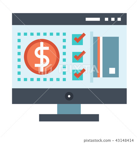 Payment method flat illustration Payment method flat illustration 43148414