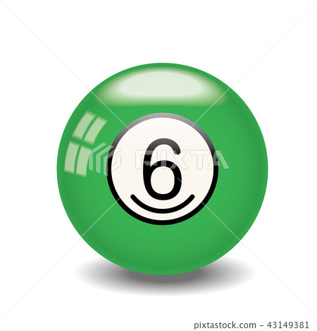 Billiard ball (color ball) No. 1 | Green | Billiards ball Billiard ball (color ball) No. 1 | Green | Billiards ball 43149381