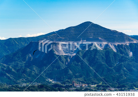 從Mt.山山峰的夏天視圖在Mt.山的2018.08遠距照相a-1 Mai飛鳥 從Mt.山山峰的夏天視圖在Mt.山的2018.08遠距照相a-1 Mai飛鳥 43151938