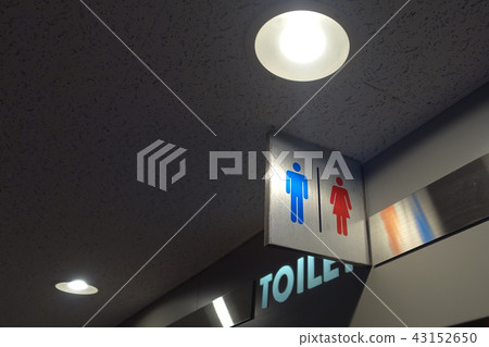 Man and a lady toilet sign 43152650
