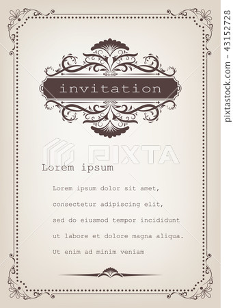 vintage frame vintage frame 43152728