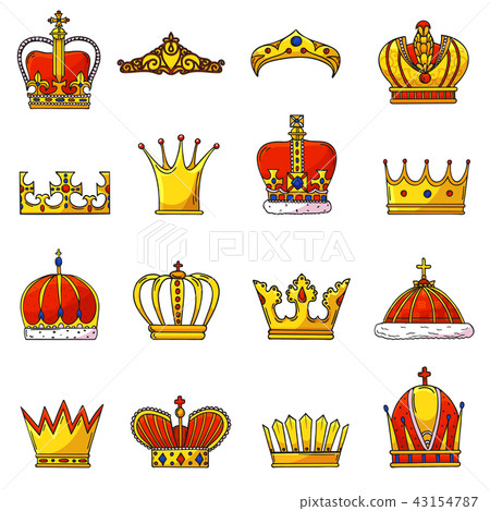 Watch logo and crown design vector royal watch brand Stock Vector