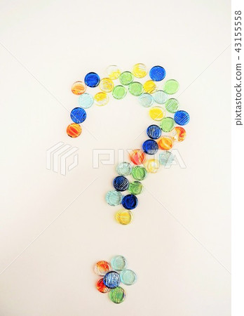 有一個大問號的老式玩具 43155558