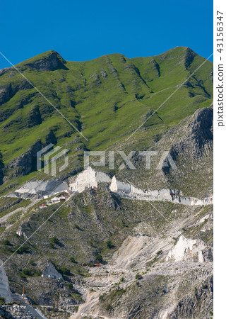 Marble Quarries of Carrara in the Apuan Alps Italy 43156347