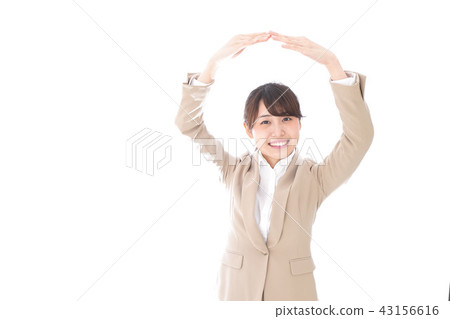 Business woman doing Marsain 43156616