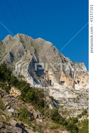 Marble Quarries of Carrara in the Apuan Alps Italy Marble Quarries of Carrara in the Apuan Alps Italy 43157101