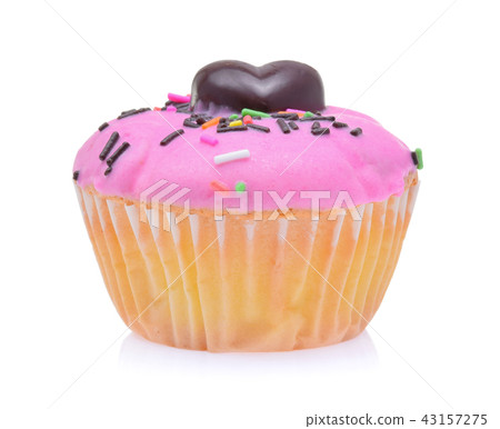 mini tasty cupcake isolated on white background 43157275