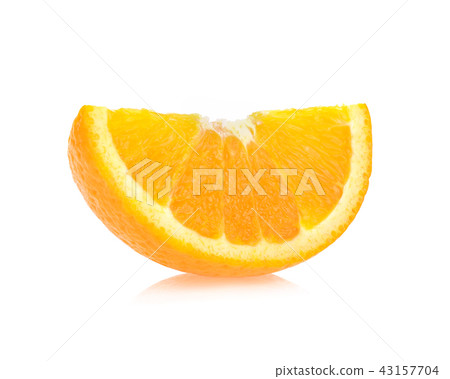 orange slice isolated on white background orange slice isolated on white background 43157704