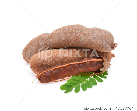 Tamarind isolated on the white background . 43157764