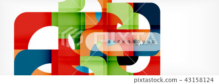 Color square shapes, geometric modern abstract background Color square shapes, geometric modern abstract background 43158124