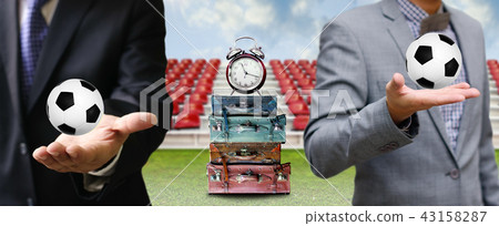Time to travel for soccer game concept Time to travel for soccer game concept 43158287