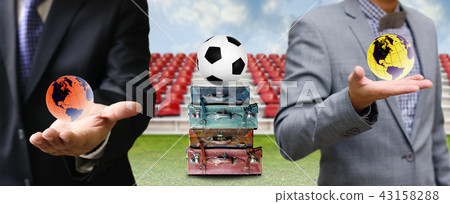Travel for football business concept Travel for football business concept 43158288