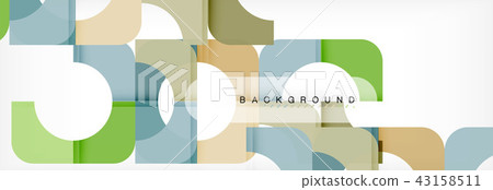 Color square shapes, geometric modern abstract background 43158511