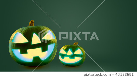 Halloween glowing pumpkins Halloween glowing pumpkins 43158691