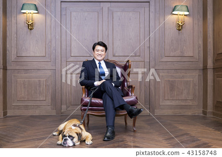 Bulldog, Businessman, Business, CEO, President, Representative, Office, Office, Office Bulldog, Businessman, Business, CEO, President, Representative, Office, Office, Office 43158748