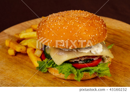 Tasty homemade burger 43160232