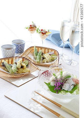 Deep-fried tempura 43160577