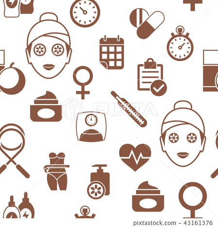 Digital vector woman health icons set Digital vector woman health icons set 43161376