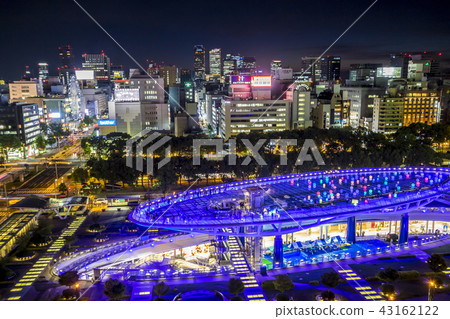 Night view of Sakae Nagoya-shi, Aichi prefecture Night view of Sakae Nagoya-shi, Aichi prefecture 43162122