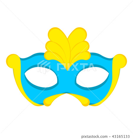 Isolated carnival mask image Isolated carnival mask image 43165133