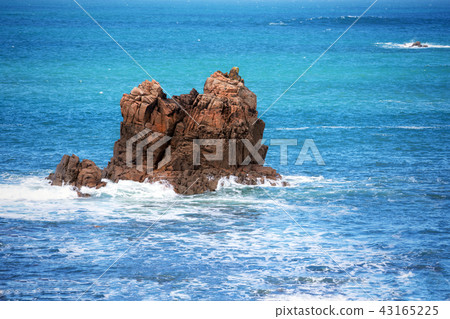 typical Brittany coast in the north of France 43165225