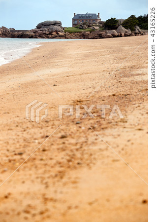typical Brittany coast in the north of France typical Brittany coast in the north of France 43165226