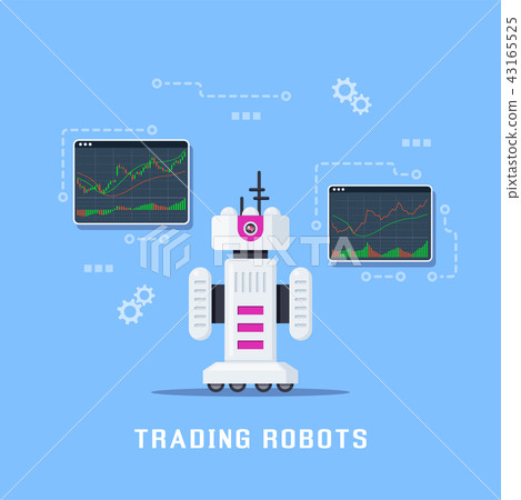 Stock market trading robot 43165525