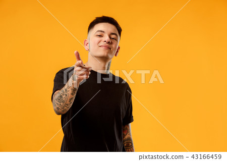 The overbearing businessman point you and want you, half length closeup portrait The overbearing businessman point you and want you, half length closeup portrait 43166459