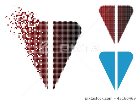 Disappearing Dotted Halftone Ton Currency Icon Disappearing Dotted Halftone Ton Currency Icon 43166469
