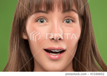 Beautiful young woman with teeth braces Beautiful young woman with teeth braces 43166602