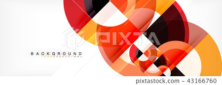 Vector circular geometric abstract background 43166760