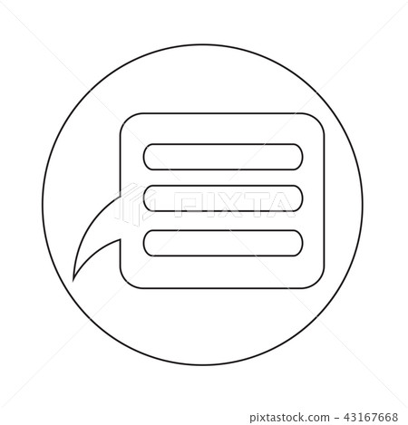 Speech bubble icon Speech bubble icon 43167668