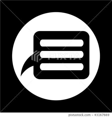 Speech bubble icon 43167669