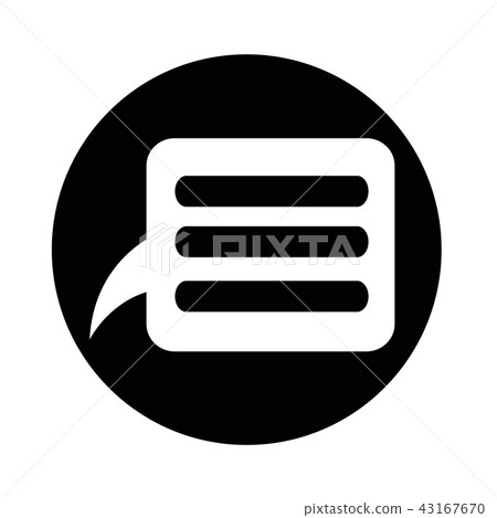 Speech bubble icon Speech bubble icon 43167670