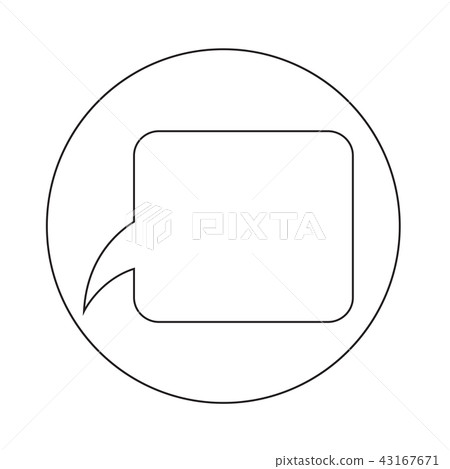 Speech bubble icon Speech bubble icon 43167671