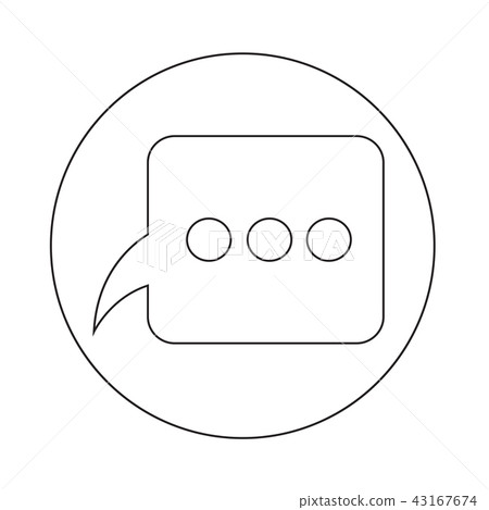 Speech bubble icon Speech bubble icon 43167674