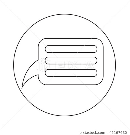 Speech bubble icon Speech bubble icon 43167680