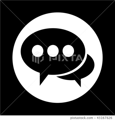 Speech bubble icon Speech bubble icon 43167826